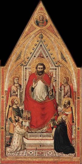 GIOTTO di Bondone St Peter Enthroned